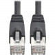 Tripp Lite N262-035-BK Cat.6a STP Patch Network Cable - 35 ft Category 6a Network Cable for Network Device, Workstation, Switch, Hub, Patch Panel, Router, Modem, VoIP Device, Surveillance Camera, Server, POS Device - First End: 1 x RJ-45 Male Network - Se
