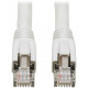 Tripp Lite Cat8 Patch Cable 25G/40G Certified Snagless M/M PoE White 40ft - 40 ft Category 8 Network Cable for Network Device, Digital Signage Player, VoIP Device, Security Camera, Patch Panel, Workstation, Network Switch, Modem, Hub, Access Control Devic