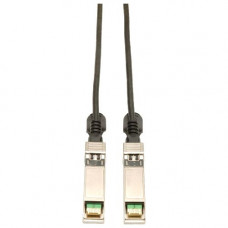 Tripp Lite 1.5M SFP+ 10Gbase-CU Twinax Passive Copper Cable SFP-H10GB-CU1-5M Compatible Black 5ft 5&#39;&#39; - SFP+ for Network Device - 4.92 ft - 1 x SFF-8431 Male SFP+ - 1 x SFF-8431 Male SFP+ - Black - RoHS Compliance N280-005-BK