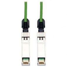 Tripp Lite 1M SFP+ 10Gbase-CU Twinax Passive Copper Cable SFP-H10GB-CU1M Compatible Green 3ft 3&#39;&#39; - Twinaxial for Network Device - 3.28 ft - 1 x SFF-8431 Male SFP+ - 1 x SFF-8431 Male SFP+ - Green - RoHS Compliance N280-01M-GN