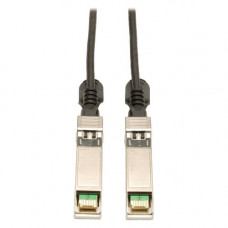 Tripp Lite 6M SFP+ 10Gbase-CU Twinax Passive Copper Cable Black 20ft 20&#39;&#39; - 19.70 ft SFP+ Network Cable for Network Device - First End: 1 x SFF-8431 Male SFP+ - Second End: 1 x SFF-8431 Male SFP+ - Black - RoHS Compliance N280-06M-BK