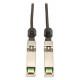 Tripp Lite 2.5M SFP+ 10Gbase-CU Twinax Passive Copper Cable SFP-H10GB-CU2-5M Compatible Black 8ft 8&#39;&#39; - QSFP+ for Network Device - 8.20 ft - 1 x SFF-8431 Male SFP+ - 1 x SFF-8431 Male SFP+ - Black - RoHS Compliance N280-008-BK