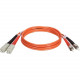 Tripp Lite 1M Duplex Multimode 62.5/125 Fiber Optic Patch Cable SC/ST 3&#39;&#39; 3ft 1 Meter - ST Male - SC Male - 3ft N304-003