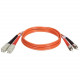 Tripp Lite 9M Duplex Multimode 62.5/125 Fiber Optic Patch Cable SC/ST 30&#39;&#39; 30ft 9 Meter - SC Male - ST Male - 29.53ft - Orange N304-09M