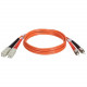 Tripp Lite 23M Duplex Multimode 62.5/125 Fiber Optic Patch Cable SC/ST 75&#39;&#39; 75ft 23 Meter - SC Male - ST Male - 75.46ft - Orange N304-23M
