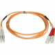 Tripp Lite 20M Duplex Multimode 62.5/125 Fiber Optic Patch Cable LC/SC 65&#39;&#39; 65ft 20 Meter - SC Male - LC Male - 65.62ft - Orange N316-20M