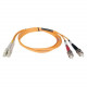 Tripp Lite 6M Duplex Multimode 62.5/125 Fiber Optic Patch Cable LC/ST 20&#39;&#39; 20ft 6 Meter - LC - ST - 19.69ft - Orange N318-06M