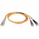 Tripp Lite 8M Duplex Multimode 62.5/125 Fiber Optic Patch Cable LC/ST 26&#39;&#39; 26ft 8 Meter - ST Male - LC Male - 26.25ft - Orange N318-08M