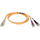 Tripp Lite 50M Duplex Multimode 62.5/125 Fiber Optic Patch Cable LC/ST 164&#39;&#39; 164ft 50 Meter - ST Male - LC Male - 164.04ft - Orange N318-50M