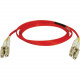 Tripp Lite 3M Duplex Multimode 62.5/125 Fiber Optic Patch Cable Red LC/LC 10&#39;&#39; 10ft 3 Meter - LC Male - LC Male - 9.84ft - Red N320-03M-RD
