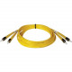 Tripp Lite 1M Duplex Singlemode 8.3/125 Fiber Optic Patch Cable ST/ST 3&#39;&#39; 3ft 1 Meter - ST Male - ST Male - 3.28ft - Yellow N352-01M