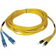 Tripp Lite 3M Duplex Singlemode 8.3/125 Fiber Optic Patch Cable SC/ST 10&#39;&#39; 10ft 3 Meter - SC Male - ST Male - 9.84ft - Yellow N354-03M