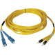Tripp Lite 15M Duplex Singlemode 8.3/125 Fiber Optic Patch Cable SC/ST 50&#39;&#39; 50ft 15 Meter - SC Male - ST Male - 49.21ft - Yellow N354-15M