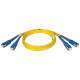 Tripp Lite 5M Duplex Singlemode 8.3/125 Fiber Optic Patch Cable SC/SC 16&#39;&#39; 16ft 5 Meter - SC Male - SC Male - 16.4ft - Yellow N356-05M