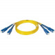 Tripp Lite 6M Duplex Singlemode 8.3/125 Fiber Optic Patch Cable SC/SC 20&#39;&#39; 20ft 6 Meter - SC Male - SC Male - 19.69ft - Yellow N356-06M