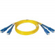 Tripp Lite 9M Duplex Singlemode 8.3/125 Fiber Optic Patch Cable SC/SC 30&#39;&#39; 30ft 9 Meter - SC Male - SC Male - 29.53ft - Yellow N356-09M