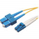 Tripp Lite 50M Duplex Singlemode 8.3/125 Fiber Optic Patch Cable LC/SC 164&#39;&#39; 164ft 50 Meter - 164.04 ft Fiber Optic Network Cable for Network Device, Patch Panel, Switch - First End: 2 x LC Male Network - Second End: 2 x SC Male Network - 