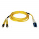 Tripp Lite 5M Duplex Singlemode 8.3/125 Fiber Optic Patch Cable Plenum LC/ST 16&#39;&#39; 16ft 5 Meter - LC Network - ST Network - 16ft - Yellow N368-05M-P