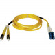 Tripp Lite 10M Duplex Singlemode 8.3/125 Fiber Optic Patch Cable LC/ST 33&#39;&#39; 33ft 10 Meter - LC Male - ST Male - 33ft - Yellow N368-10M