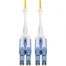 Tripp Lite 5M Duplex SMF 8.3/125 Uniboot Fiber Optic Patch Cable LC/LC 16&#39;&#39; - Fiber Optic for Patch Panel, Switch, Network Device - 1.25 GB/s - Patch Cable - 16.40 ft - 2 x LC Male Network - 2 x LC Male Network - 8.3/125 &micro;m - Yel