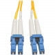 Tripp Lite 20M Duplex Singlemode 8.3/125 Fiber Optic Patch Cable LC/LC 66&#39;&#39; 66ft 20 Meter - LC Male - LC Male - 65.62ft - Yellow N370-20M