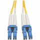 Tripp Lite 25M Duplex Singlemode 8.3/125 Fiber Optic Patch Cable LC/LC 82&#39;&#39; 82ft 25 Meter - 82.02 ft Fiber Optic Network Cable for Network Device, Patch Panel, Switch - First End: 2 x LC Male Network - Second End: 2 x LC Male Network - Pat