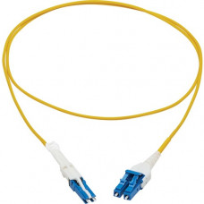 Tripp Lite N381L-01M 400Gb Duplex Singlemode 8.3/125 OS2 Fiber Optic Cable, Yellow, 1 m - 3.28 ft Fiber Optic Network Cable for Network Device, Transceiver, Patch Panel, Network Switch - First End: 2 x CS Male Network - Second End: 2 x LC/UPC Male Network