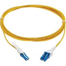 Tripp Lite N381L-03M 400Gb Duplex Singlemode 8.3/125 OS2 Fiber Optic Cable, Yellow, 3 m - 9.84 ft Fiber Optic Network Cable for Network Device, Transceiver, Patch Panel, Network Switch - First End: 2 x CS Male Network - Second End: 2 x LC/UPC Male Network