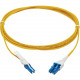 Tripp Lite N381L-05M 400Gb Duplex Singlemode 8.3/125 OS2 Fiber Optic Cable, Yellow, 5 m - 16.40 ft Fiber Optic Network Cable for Network Device, Transceiver, Patch Panel, Network Switch - First End: 2 x CS Male Network - Second End: 2 x LC/UPC Male Networ