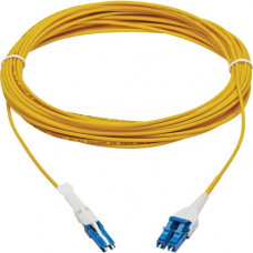 Tripp Lite N381L-10M 400Gb Duplex Singlemode 8.3/125 OS2 Fiber Optic Cable, Yellow, 10 m - 32.81 ft Fiber Optic Network Cable for Network Device, Transceiver, Patch Panel, Network Switch - First End: 2 x CS Male Network - Second End: 2 x LC/UPC Male Netwo