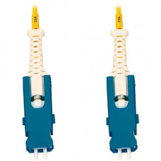 Tripp Lite N383S-03M 400G Singlemode 9/125 OS2 Fiber Cable, Yellow, 3 m (9.8 ft.) - 9.84 ft Fiber Optic Network Cable for Network Device, Transceiver, Patch Panel, Switch - First End: 2 x SN/UPC Network - Male - Second End: 2 x SN/UPC Network - Male - 400