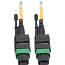 Tripp Lite MTP/MPO (APC) SMF Fiber Patch Cable 12 Fiber QSFP+ 40/100Gbe 3M - Fiber Optic for Network Device, Switch, Hub, Router, Patch Panel - 12.50 GB/s - Patch Cable - 9.84 ft - 1 x MTP/MPO Female Network - 1 x MTP/MPO Female Network - 8.3/125 &mic
