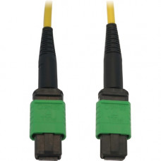 Tripp Lite N390B-01M-12-AP Fiber Optic Network Cable - 3.28 ft Fiber Optic Network Cable for Switch, Patch Panel, Network Device - First End: 1 x MTP/MPO Female Network - Second End: 1 x MTP/MPO Female Network - 400 Gbit/s - LSZH, OFNR - 9/125 &micro;