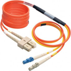 Tripp Lite 3M Fiber Optic Mode Conditioning Patch Cable LC/SC 10&#39;&#39; 10ft 3 Meter - 10 ft Fiber Optic Network Cable for Network Device, Router, Switch - First End: 2 x LC Male Network - Second End: 2 x SC Male Network - Patch Cable - 62.5/12