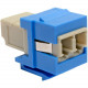 Tripp Lite Duplex Multimode Fiber Coupler, Keystone Jack - LC to LC, Blue - 2 x LC Female - Blue N455-000-BL-KJ