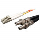 Tripp Lite 0.3M Duplex Multimode Fiber Optic 50/125 Adapter LC/ST M/F 1ft 1&#39;&#39; 0.3 Meter - 1 ft Fiber Optic Network Cable - First End: 2 x LC Male Network - Second End: 2 x ST Female Network - Orange - RoHS Compliance N457-001-50