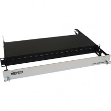 Tripp Lite N48LSS-16X16 Spine-Leaf MPO Panel, 16 x 16 Ports, 1U - 32 Port(s) - 1U High - Black - 19" Wide - Rack-mountable N48LSS-16X16