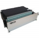 Tripp Lite N48M-24M8L4-10 Preloaded Fiber Patch Panel - 96 x Duplex - 3U High - Aqua - 19" Wide - Rack-mountable N48M-24M8L4-10