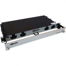 Tripp Lite N48M-4M3X8M-10 Preloaded Fiber Panel - 1U High - Aqua - 19" Wide - Rack-mountable N48M-4M3X8M-10