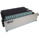 Tripp Lite N48M-64M8L4-03 Preloaded Fiber Patch Panel - 256 x Duplex - 3U High - Aqua - 19" Wide - Rack-mountable N48M-64M8L4-03