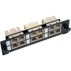 Tripp Lite Toolless Pass-Through Fiber Patch Panel MMF/SMF 6 SC Connectors - 6 Port(s) - 6 x Duplex - Black - Wall Mountable N492-06D-SC