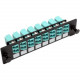 Tripp Lite Toolless Pass-Through Fiber Patch Panel MMF/SMF 8 LC Connectors - 8 Port(s) - 8 x Duplex - Black - Wall Mountable N492-08D-LC