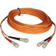 Tripp Lite 3M Duplex Multimode 50/125 Fiber Optic Patch Cable SC/SC 10&#39;&#39; 10ft 3 Meter - SC Male - SC Male - 9.84ft N506-03M