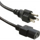 ENET Standard Power Cord - 13 A - Black N515-C13-13A-15F-ENC