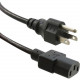 ENET Standard Power Cord - 13 A - Black - 6 ft Cord Length N515-C13-13A-6F-ENC