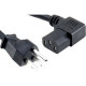 ENET 5-15P to C13 Right-Angle 6ft External Power Cord / Cable NEMA 5-15P to IEC-320 C13 10A 18AWG 6&#39;&#39; - Lifetime Warranty N515-C13RA-6F-ENC