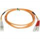Tripp Lite 1M Duplex Multimode 50/125 Fiber Optic Patch Cable LC/SC 3&#39;&#39; 3ft 1 Meter - LC Male - SC Male - 3.28ft N516-01M