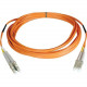 Tripp Lite 5M Duplex Multimode 50/125 Fiber Optic Patch Cable LC/LC 16&#39;&#39; 16ft 5 Meter - LC Male - LC Male - 16.4ft N520-05M