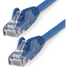 Startech.Com 4.6m(15ft) CAT6 Ethernet Cable, LSZH (Low Smoke Zero Halogen) 10 GbE Snagless 100W PoE UTP RJ45 Blue Network Patch Cord, ETL - 15ft/4.6m Blue LSZH CAT6 Ethernet Cable - 10GbE Multi Gigabit 1/2.5/5Gbps/10Gbps to 55m - 100W PoE++ - ANSI/TIA-568