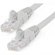 Startech.Com 1ft (30cm) CAT6 Ethernet Cable, LSZH (Low Smoke Zero Halogen) 10 GbE Snagless 100W PoE UTP RJ45 Gray Network Patch Cord, ETL - 1ft/30cm Gray LSZH CAT6 Ethernet Cable - 10GbE Multi Gigabit 1/2.5/5Gbps/10Gbps to 55m - 100W PoE++ - ANSI/TIA-568-
